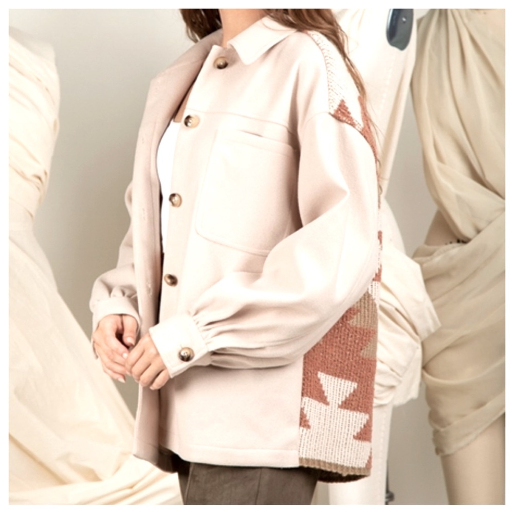 Boho Unique Aztec Detail Jacket - Picture 5 of 5